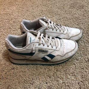 VINTAGE Reebok Classics Teal N White